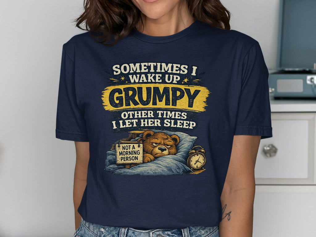 Grumpy Bear T-Shirt | Not A Morning Person Physical Item StupidShirts.com