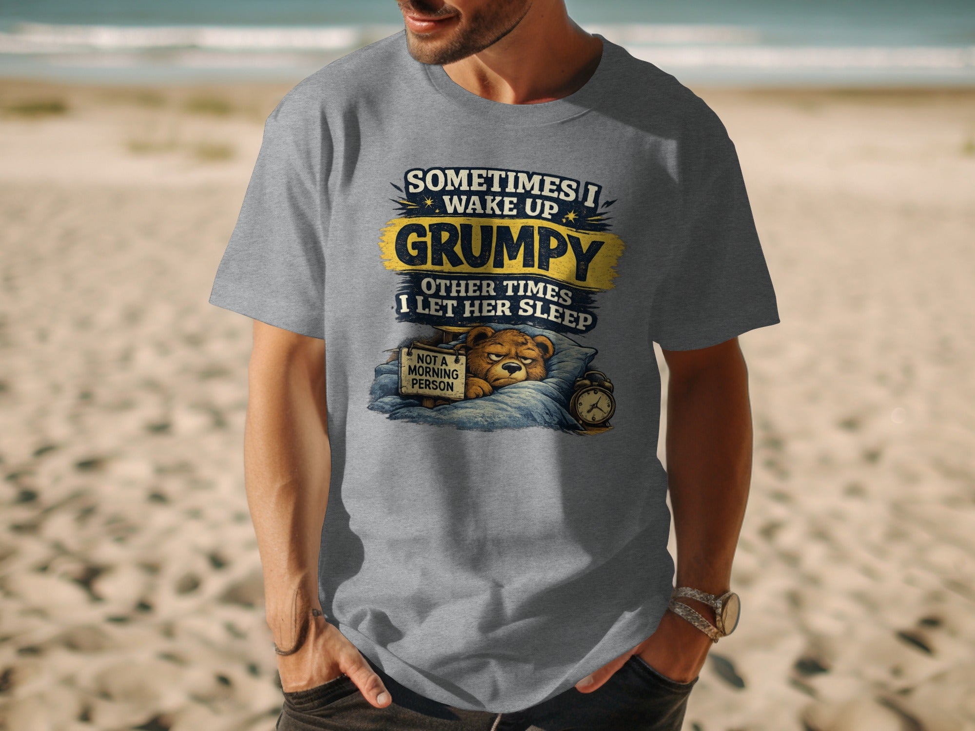 Grumpy Bear T-Shirt | Not A Morning Person Physical Item StupidShirts.com