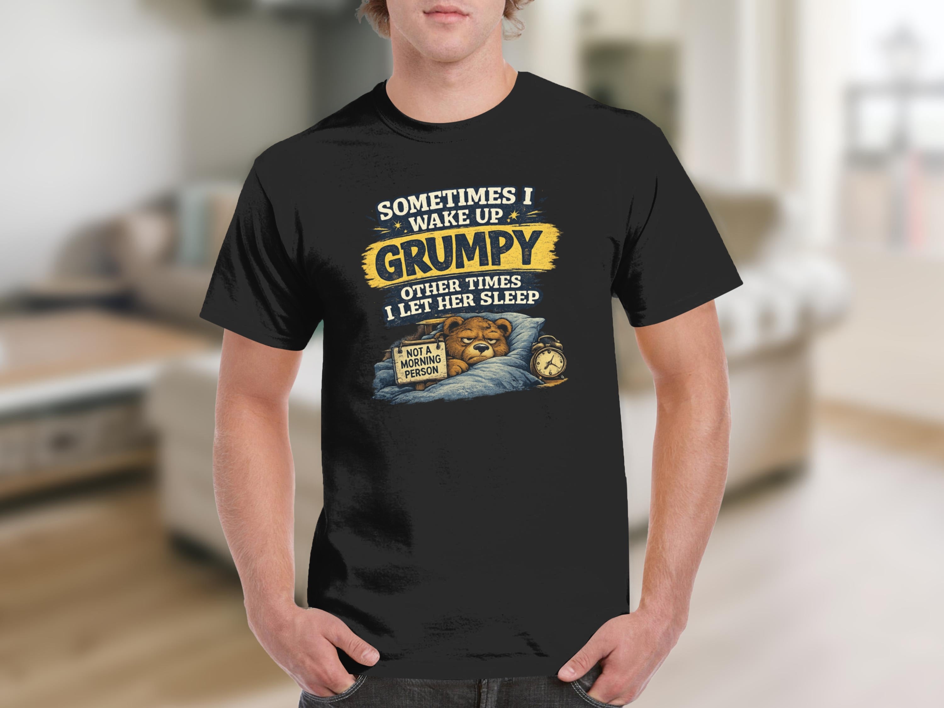 Grumpy Bear T-Shirt | Not A Morning Person Physical Item StupidShirts.com