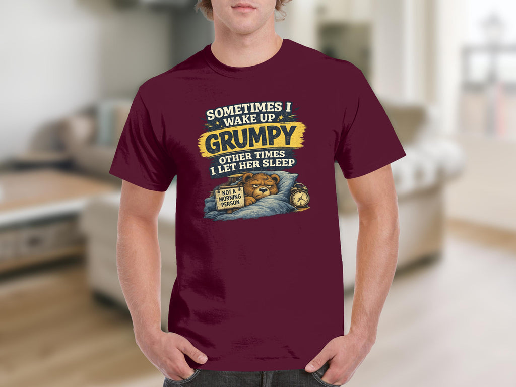 Grumpy Bear T-Shirt | Not A Morning Person Physical Item StupidShirts.com