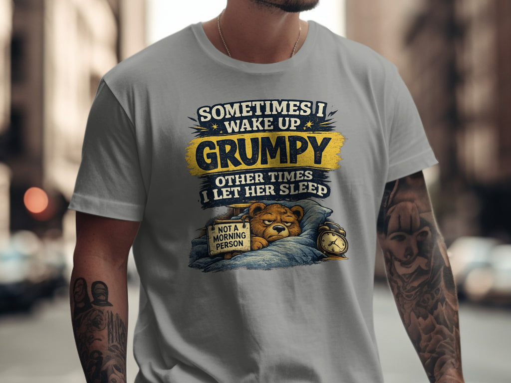 Grumpy Bear T-Shirt | Not A Morning Person Physical Item StupidShirts.com