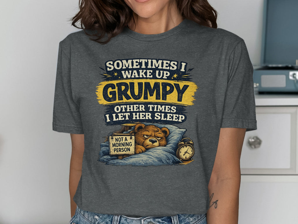 Grumpy Bear T-Shirt | Not A Morning Person Physical Item StupidShirts.com
