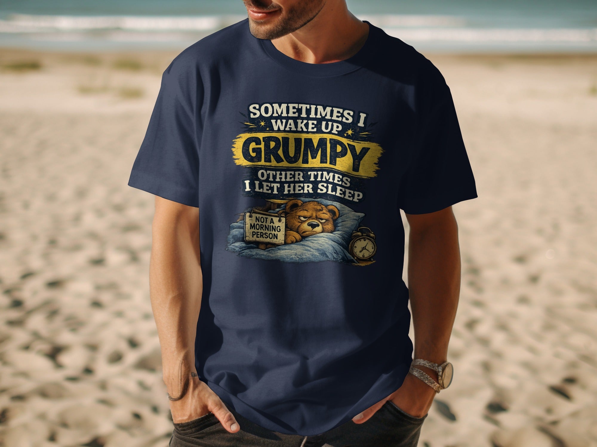 Grumpy Bear T-Shirt | Not A Morning Person Physical Item StupidShirts.com
