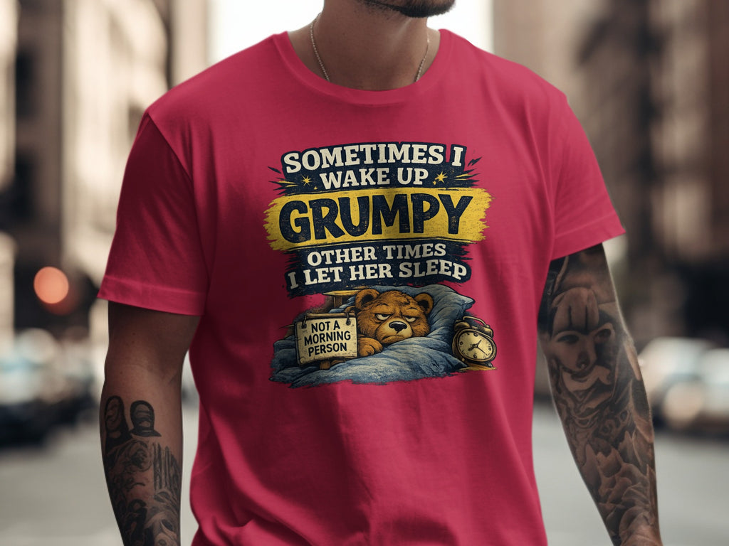 Grumpy Bear T-Shirt | Not A Morning Person Physical Item StupidShirts.com