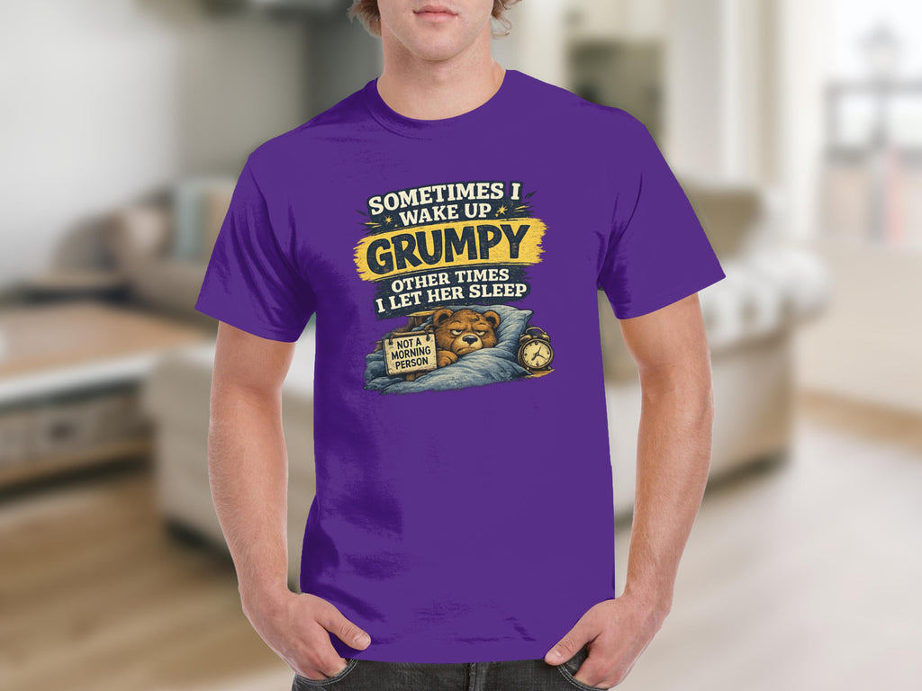 Grumpy Bear T-Shirt | Not A Morning Person Physical Item StupidShirts.com