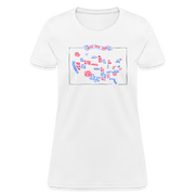 United States Of America Map - Women's T-Shirt - StupidShirts.com Women's T-Shirt | Fruit of the Loom L3930R StupidShirts.com