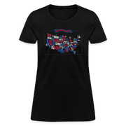 United States Of America Map - Women's T-Shirt - StupidShirts.com Women's T-Shirt | Fruit of the Loom L3930R StupidShirts.com