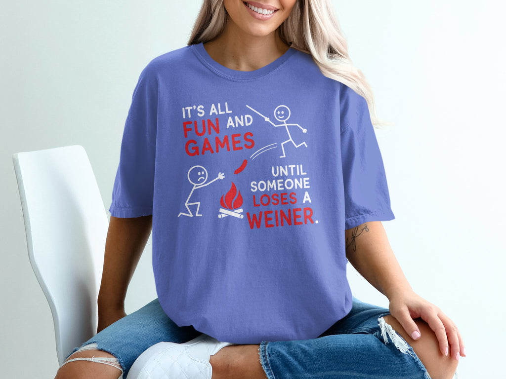 Fun and Games Weiner T-Shirt | Premium Apparel Physical Item StupidShirts.com
