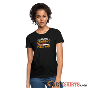 Please Wait Sarcastic Comment Loading - Women's T-Shirt Women's T-Shirt StupidShirts.com