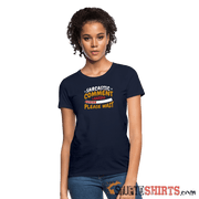 Please Wait Sarcastic Comment Loading - Women's T-Shirt Women's T-Shirt StupidShirts.com