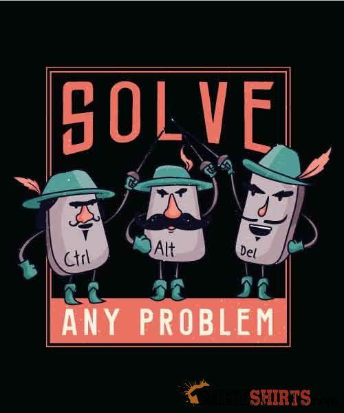 Solve Any Problem Ctrl+Alt+Del Geek Tee | StupidShirts.com Unisex T-Shirt StupidShirts.com