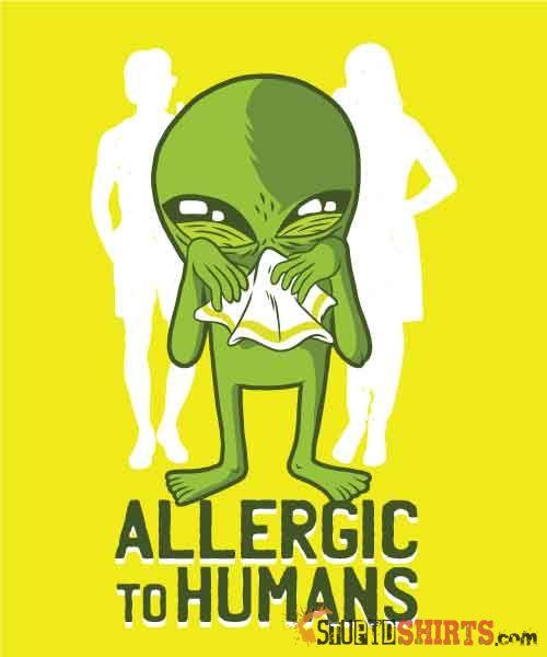 Allergic To Humans Funny T-Shirt | StupidShirts.com Unisex T-Shirt StupidShirts.com