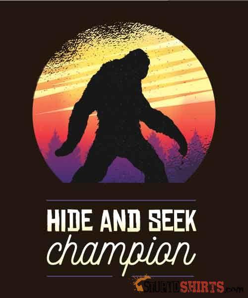 Hide And Seek Champion Funny T-Shirt | StupidShirts.com Unisex T-Shirt StupidShirts.com