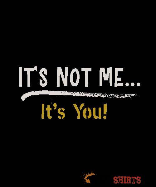 It's Not Me Funny Sarcastic T-Shirt | StupidShirts.com Unisex T-Shirt StupidShirts.com