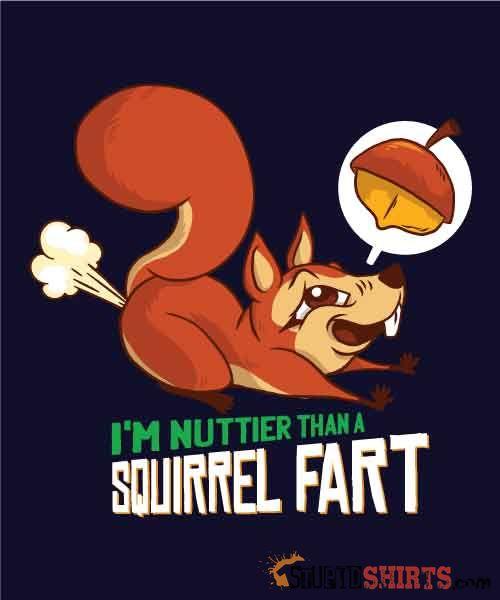 I'm Nuttier Than A Squirrel Fart T-Shirt | StupidShirts.com Unisex T-Shirt StupidShirts.com