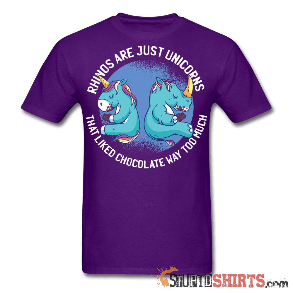 Rhinos Are Just Unicorns That Liked Chocolate Tee | StupidShirts Unisex T-Shirt StupidShirts.com