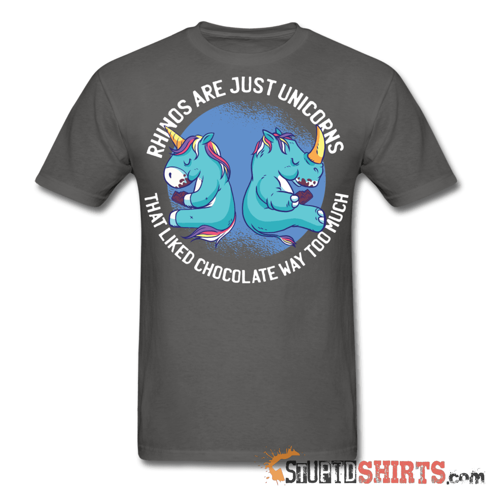 Rhinos Are Just Unicorns That Liked Chocolate Tee | StupidShirts Unisex T-Shirt StupidShirts.com