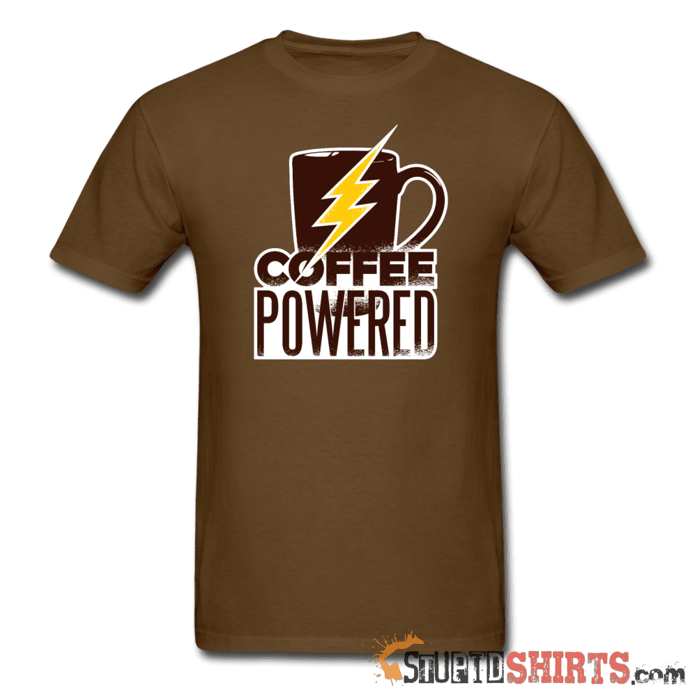 Powered by Coffee Funny T-Shirt | StupidShirts.com Unisex T-Shirt StupidShirts.com