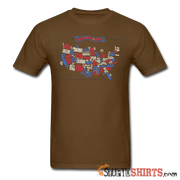 United States Of America Map - Men's T-Shirt - StupidShirts.com Men's T-Shirt StupidShirts.com