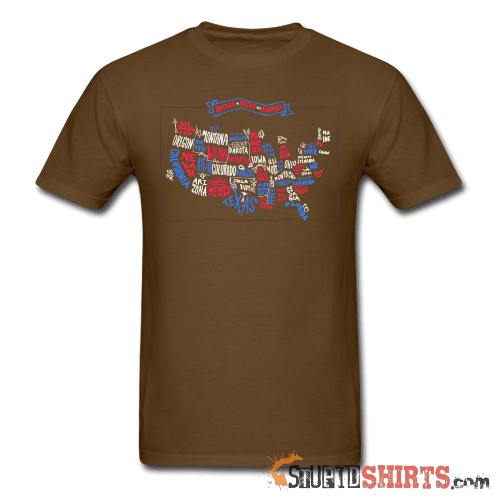 United States Of America Map T-Shirt | StupidShirts.com Unisex T-Shirt StupidShirts.com
