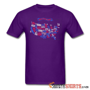 United States Of America Map - Men's T-Shirt - StupidShirts.com Men's T-Shirt StupidShirts.com