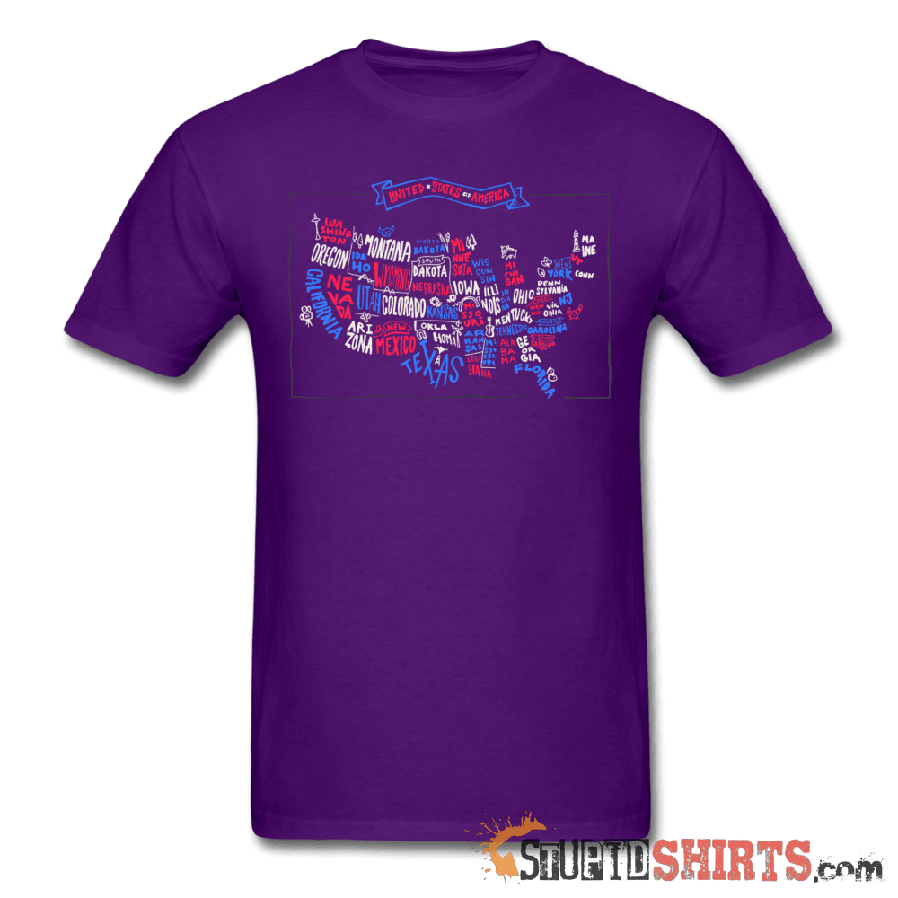 United States Of America Map T-Shirt | StupidShirts.com Unisex T-Shirt StupidShirts.com