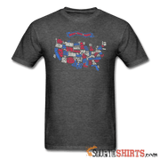 United States Of America Map - Men's T-Shirt - StupidShirts.com Men's T-Shirt StupidShirts.com