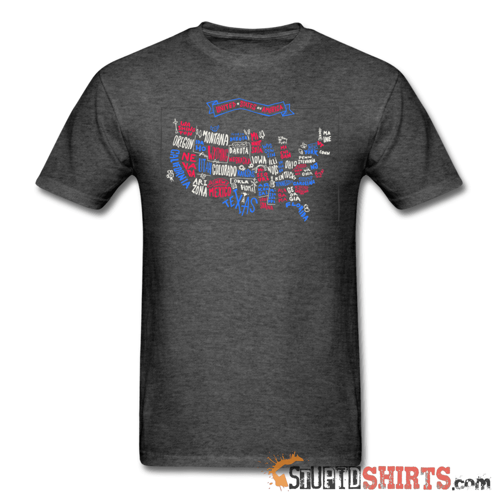 United States Of America Map T-Shirt | StupidShirts.com Unisex T-Shirt StupidShirts.com