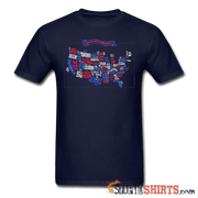 United States Of America Map - Men's T-Shirt - StupidShirts.com Men's T-Shirt StupidShirts.com