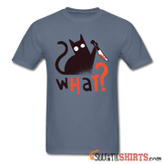 What? Cat with Knife - Men's T-Shirt - StupidShirts.com Men's T-Shirt StupidShirts.com