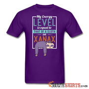 Energy Level Of A Sloth On Xanax - Men's T-Shirt - StupidShirts.com Men's T-Shirt StupidShirts.com