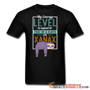 Energy Level Of A Sloth On Xanax - Men's T-Shirt - StupidShirts.com Men's T-Shirt StupidShirts.com