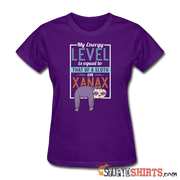 Energy Level Of A Sloth On Xanax  - Women's T-Shirt - StupidShirts.com Women's T-Shirt StupidShirts.com