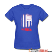 Murica American Flag - Women's T-Shirt - StupidShirts.com Women's T-Shirt StupidShirts.com