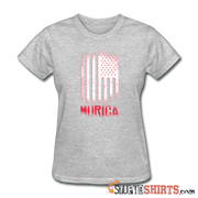 Murica American Flag - Women's T-Shirt - StupidShirts.com Women's T-Shirt StupidShirts.com