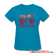 My Heart Burns For My Dog - Women's T-Shirt - StupidShirts.com Women's T-Shirt StupidShirts.com