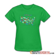 United States Of America Map - Women's T-Shirt - StupidShirts.com Women's T-Shirt StupidShirts.com