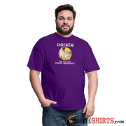 Funny Chicken T-Shirt: Breakfast Humor Apparel Men's T-Shirt StupidShirts.com