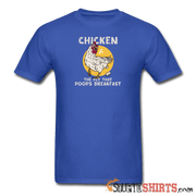 Funny Chicken T-Shirt: Breakfast Humor Apparel Men's T-Shirt StupidShirts.com