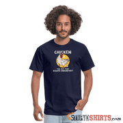 Funny Chicken T-Shirt: Breakfast Humor Apparel Men's T-Shirt StupidShirts.com