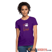 He Slipped - Women's T-Shirt Women's T-Shirt StupidShirts.com