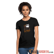 He Slipped - Women's T-Shirt Women's T-Shirt StupidShirts.com