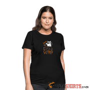 He Slipped - Women's T-Shirt Women's T-Shirt StupidShirts.com