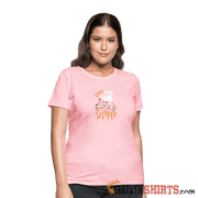 He Slipped - Women's T-Shirt Women's T-Shirt StupidShirts.com